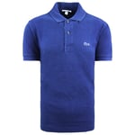 Lacoste Indigo Classic Fit Mens Blue Polo Shirt - Navy Cotton - Size X-Small