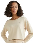 Tommy Hilfiger Womens Sweatshirt Top - Beige Cotton - Size Large