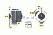 Generator Bosch - Mercedes - W123, L-serie, W116, W114