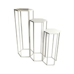 3 Portes Plantes Sellettes Design Théo - Blanc