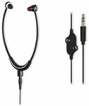 Thomson "Steto HED4408 TV Headphones, In-ear, Chin Strap, Separate Volume Control