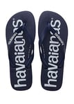 Havaianas Unisex Top Logomania, Navy Blue, 6/7