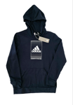 adidas Badge of Sport Navy Fade Overhead Hoodie Junior Size 15-16 Y / 36" Chest