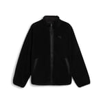 Puma Mens Reversible Sherpa Jacket - Black - Size Small