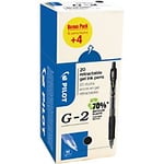 Pilot G2 Rollerball Pen 0.4 mm Black Pack of 20