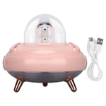 UFO Cute Mini Ilmankostutin 500 ml Double Suuttimet Pieni Cool Mist Kostutin toimistomatkoille Makuuhuone Vauvanhuone CarPink