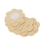 20pcs Disposable Breast Pasties Light Beige Adhesive Bras Breathable Nipple C