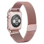 Bracelet Milanese Loop Fermoir Magnétique Pour Apple Watch Series 6 - 40mm - Rose Rose