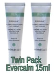 REN Evercalm Global Protection Day Cream 2 x 15ml Sealed Tubes Travel Size 