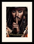 Pirates of the Caribbean: Salazar's Revenge Can You Keep A Secret Mounted & Framed 30 x 40cm Print, MDF, Multi-Colour, 42 x 32 x 2.4 cm