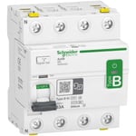 Schneider Electric Acti9 iID Vikavirtasuoja B-SI, 4-napainen 63A, 300 mA (S)