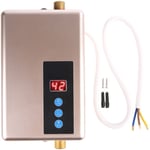 Jeffergarden - 220V 5.5KW Mini chauffe-eau électrique instantané douche sans réservoir système d'eau chaude cuisine doré