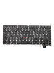 Lenovo - notebook replacement keyboard - with Trackpoint - German - black silver - Bærbar tastatur - til udskiftning - Tysk - Sølv