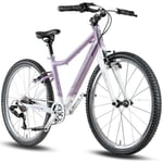 PROMETHEUS BICYCLES PRO®barncykel 24 tum lila vit LAVENDER