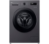 LG X10 Series Direct Drive F4X1009NMK WiFi-enabled 9 kg 1400 Spin Washing Machine - Slate Grey, Silver/Grey