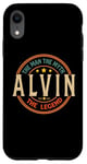 Coque pour iPhone XR ALVIN The Man The Myth The Legend Vintage Personnalisé