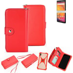 2in1 cover wallet + bumper for BlackBerry EvolveX Phone protective Case red