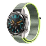 Huawei Watch GT / 2 Pro Magic 22mm nylon ranneke - Vihreä