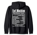 Nutrion Facts Fart Machine Dad Jokes Funny Farting Humor Zip Hoodie