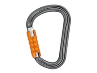 Petzl M36a Bl, Böjd Öppning, Låsbar Karbinhake, D-Formad, Gjuten Aluminium, Grå, 27 Kn