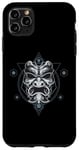 iPhone 11 Pro Max Oni Mask Japanese Devil Yokai Demon Sacred Geometry Graphic Case