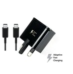 Super Fast 25W Charger Adapter For Samsung Galaxy Phones Plug & Cable Type C