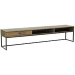 Nordic Furniture Group Regal mediabänk brunlackad ekfanér 180 cm