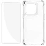 Oneplus 10T Protection Pack Reinforced Case + Tempered Glass Transparent