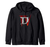 Diablo IV Video Game Official Logo Simplified Zip Hoodie