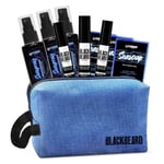 Blackbeard for Men 3 Packs of Beard Colour, Soap and Spray Light Medium Brown