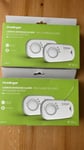 4x FireAngel Carbon Monoxide Alarm Detector With Replaceable Battery 2 Pack Of 2