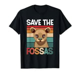 Save The Fossas Wildlife Slender Jungle Cat Fossa T-Shirt