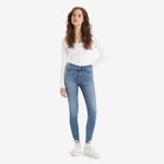 Levi's Womenss Levis 710 Super Skinny Moving Right Along Jeans in Denim - Blue Cotton - Size 29W/30L