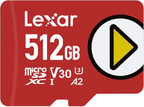 Play Carte Micro SD 512 Go, Carte microSDXC UHS-I, Jusqu'à 150 Mo/s en Lecture, Carte TF Compatible avec Nintendo Jeux Switch, Smartphone et Tablette (LMSPLAY512G-BNNAG)