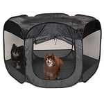 Furhaven Pop Up Playpen Pet Tent Playground - Gray, Extra Large