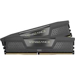 Mémoire CORSAIR VENGEANCE DDR5 32Go 2x16Go 5200MHz CL40 AMD EXPO iCUE - Gris