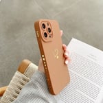 Kompatibel med iPhone 13pro max case för kvinnor, bronzing Luxury