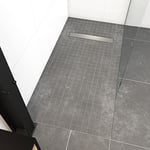 RECEVEUR DE DOUCHE A CARRELER 90x160CM RECOUPABLE SUR MESURE AVEC BONDE CANIVEAU RAINY LINEAR 160