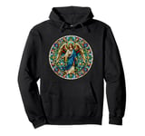 Stained Glass Saint Archangel Raphael Pullover Hoodie