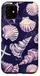 Coque pour iPhone 11 Violet Classique Tropical Coastal Petite-fille Esthétique