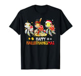 Turtles Halloween And Merry Christmas Happy Hallothanksmas T-Shirt