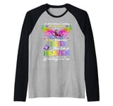 Missing My Sister My Angel In Heaven Memories, Lost Sister Raglan Baseball Tee