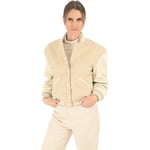 Blouson La Canadienne  Blouson laine et agneau beige-045301