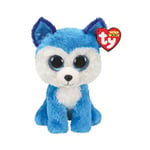 Ty - Beanie Boo's - Peluche Prince le Chien Husky, TY36310, Blanc / Bleu, 15 cm