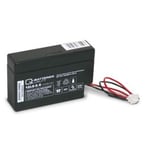 Q-Batteries 12LS-0.8 12V 0,8Ah AGM batteri med JST connector