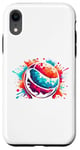 Coque pour iPhone XR Splash Art Dodge Ball Dodgeball Player