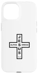 Coque pour iPhone 15 Jesus Alpha & Omega