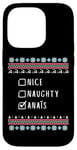 Coque pour iPhone 14 Pro Gentile Coquine Noël Anaïs Pull Moche