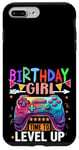 Coque pour iPhone 7 Plus/8 Plus Birthday Girl Time to Level Up Jeu vidéo Anniversaire Fille