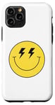 Coque pour iPhone 11 Pro Yeux lumineux jaunes des années 70 souriant souriant